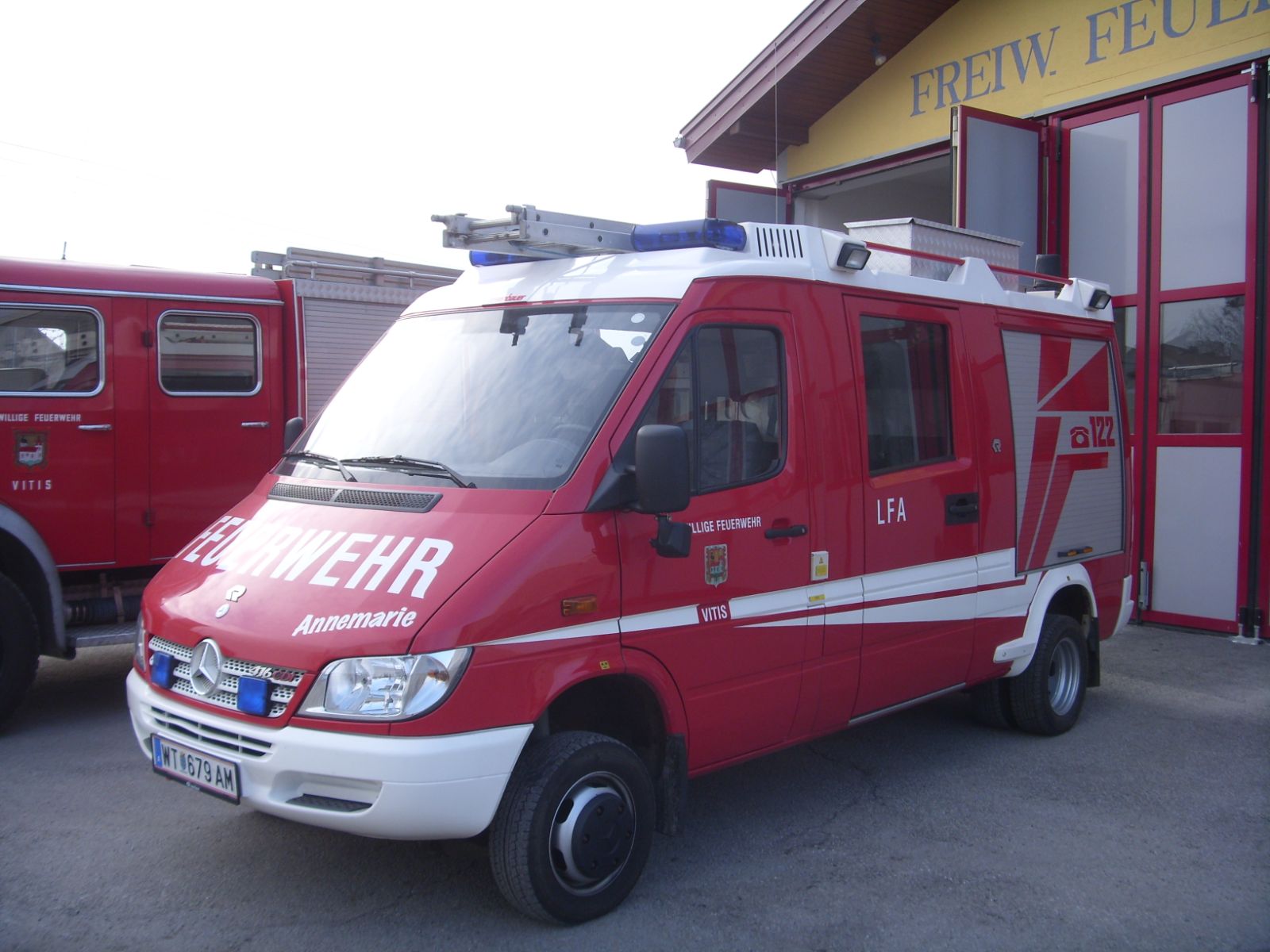 Löschfahrzeug LFA der Feuerwehr Vitis, Mercedes Sprinter 416 CDI